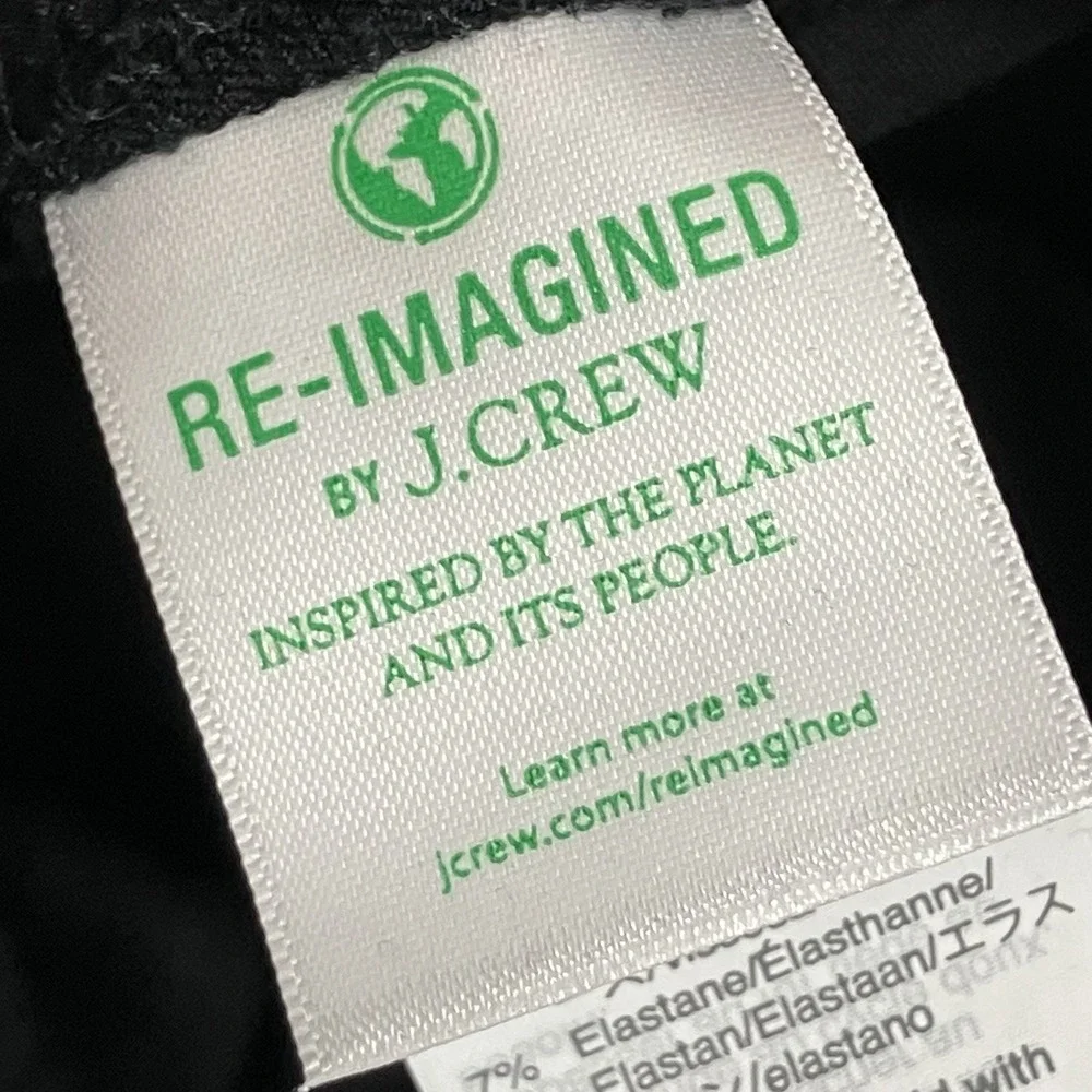J.Crew Martie‎ Black Slim Ankle Pants Women's Size 2 Tall Career Work Stretch